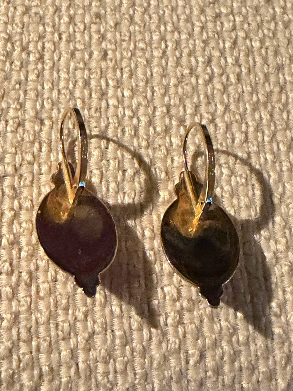 Victorian Revival style 14 karat yellow gold drop earrings -NEW - Picture 9 of 12
